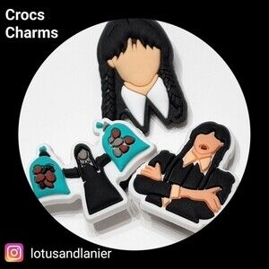 Shoe Charms "Wednesday"s Set of 3